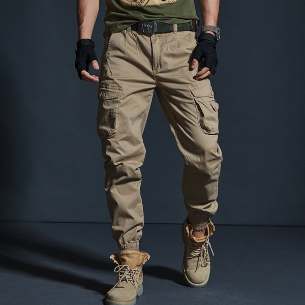 High Quality Khaki Casual Pants Men Military Tactical Joggers Camouflage