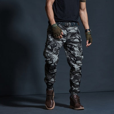 High Quality Khaki Casual Pants Men Military Tactical Joggers Camouflage